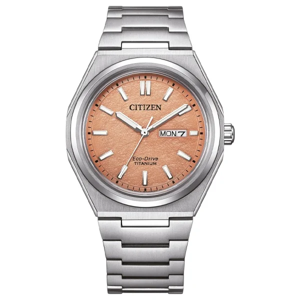 Citizen Super Titanium AW0130-85ZE Turuncu Erkek Kol Saati - Görsel 4