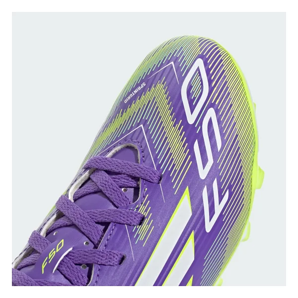 Adidas F50 Club FG/MG JI0030 Mor-Beyaz Çocuk Krampon - Görsel 5