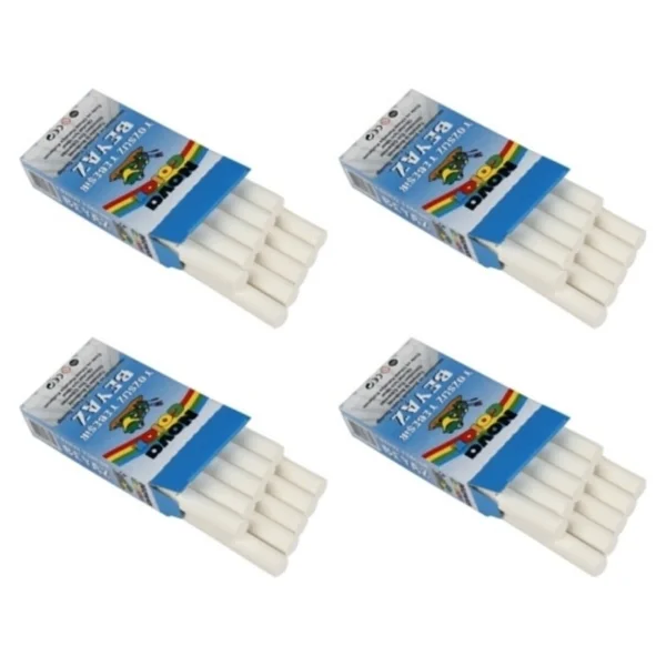 Nova Color Nova 10'lu Tozsuz Beyaz Tebeşir - 4 Paket - Görsel 2