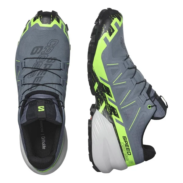 Salomon Speedcross 6 Gore-Tex L47301900 Gri-Yeşil Erkek Koşu Ayakkabısı - Görsel 4