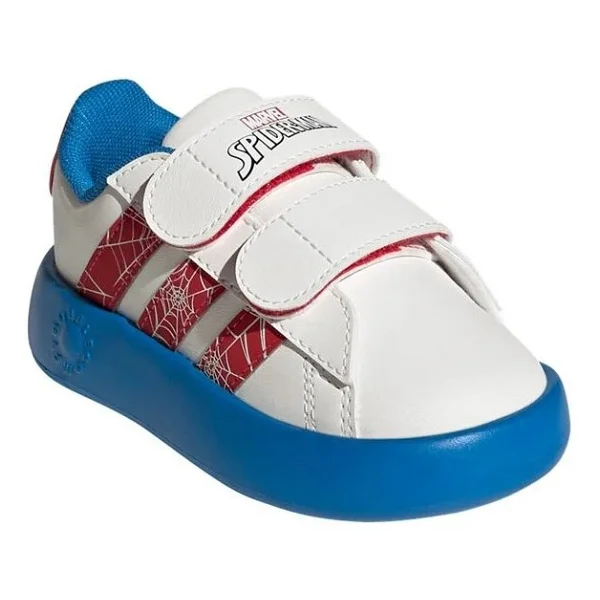 Adidas Marvel Spider-Man Grand Court CF I JQ8072 Bebek Spor Ayakkabı - Görsel 6