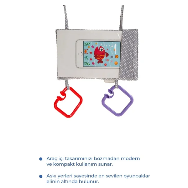 Babyjem Araç İçi Telefon Askılığı - Görsel 4