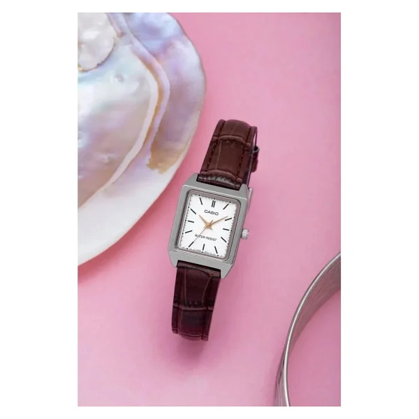 Casio Standart LTP-V007L-7E2UDF Deri Kordon Kahverengi Kadın Kol Saati - Görsel 9