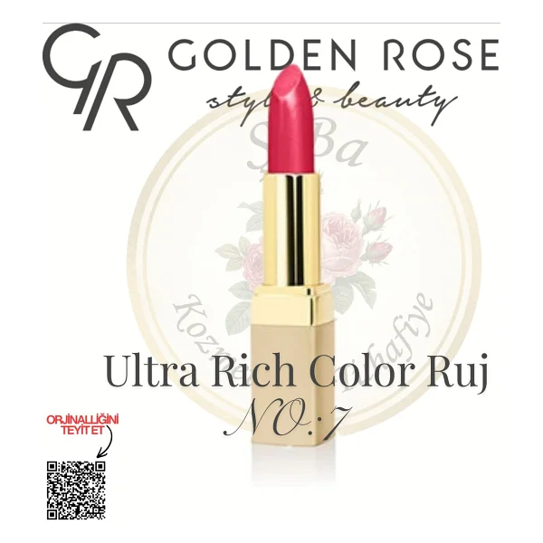 Golden Rose Ultra Rich Color Lipstick 72 Ruj - Görsel 3