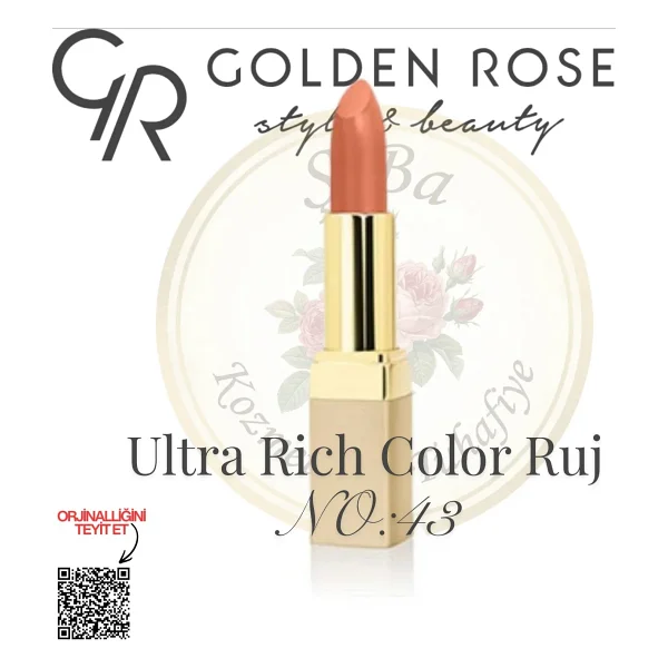 Golden Rose Ultra Rich Color Lipstick 72 Ruj - Görsel 4