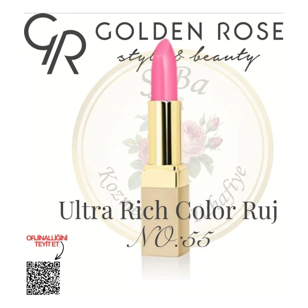 Golden Rose Ultra Rich Color Lipstick 72 Ruj - Görsel 10