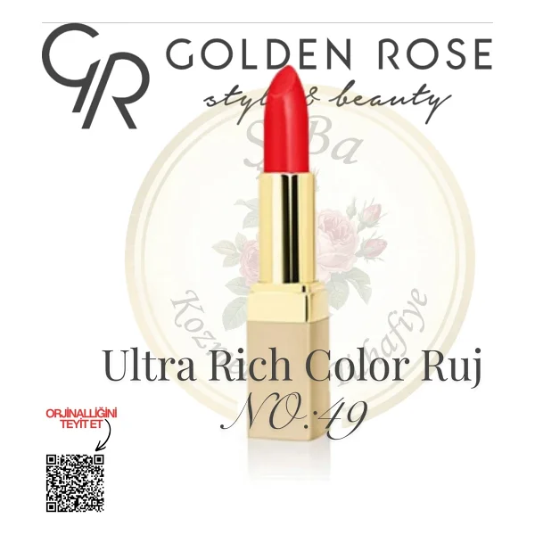 Golden Rose Ultra Rich Color Lipstick 72 Ruj - Görsel 7