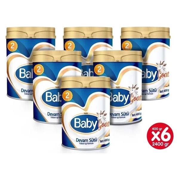 Baby Goat 2 Keçi Sütü 400 gr 6 Adet - Görsel 2