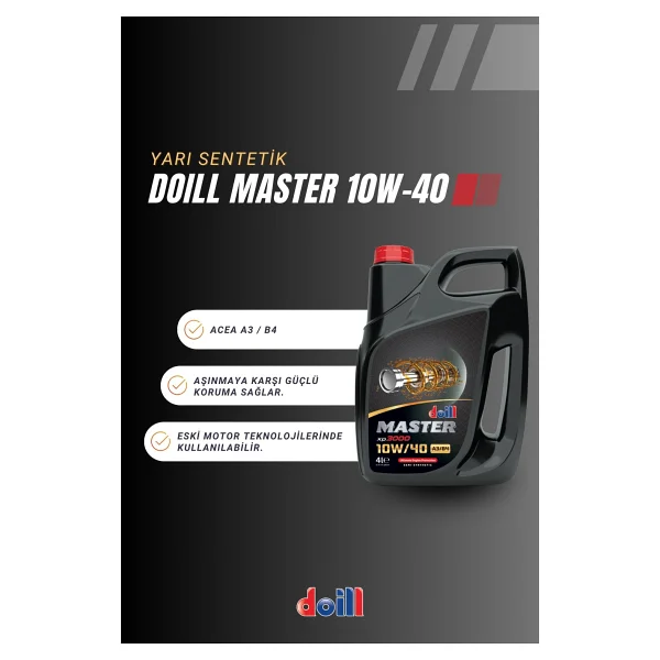 Doill Master 10W-40 A3/B4 4 lt Motor Yağı - 2026 - Görsel 2