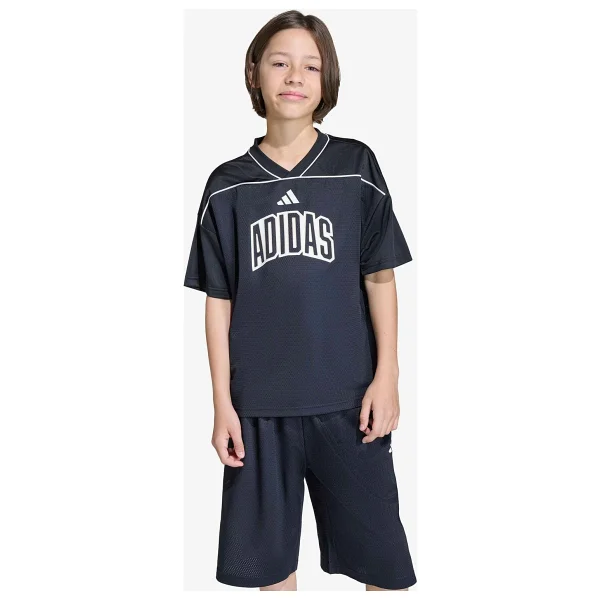 adidas Stadium File Basketball Çocuk Siyah T-Shirt - Görsel 7