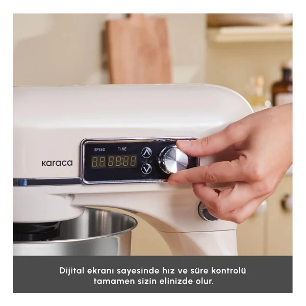 Karaca Maestro Artisan Krem 800 W 6 lt Stand Mikser - Görsel 6