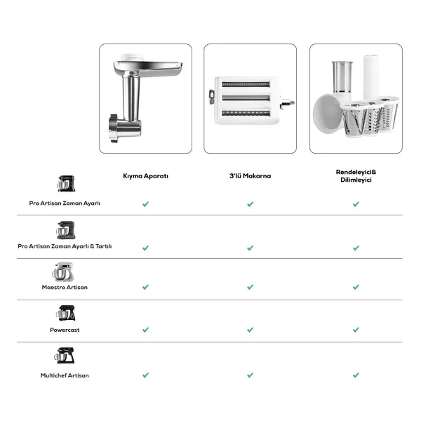 Karaca Maestro Artisan Krem 800 W 6 lt Stand Mikser - Görsel 10