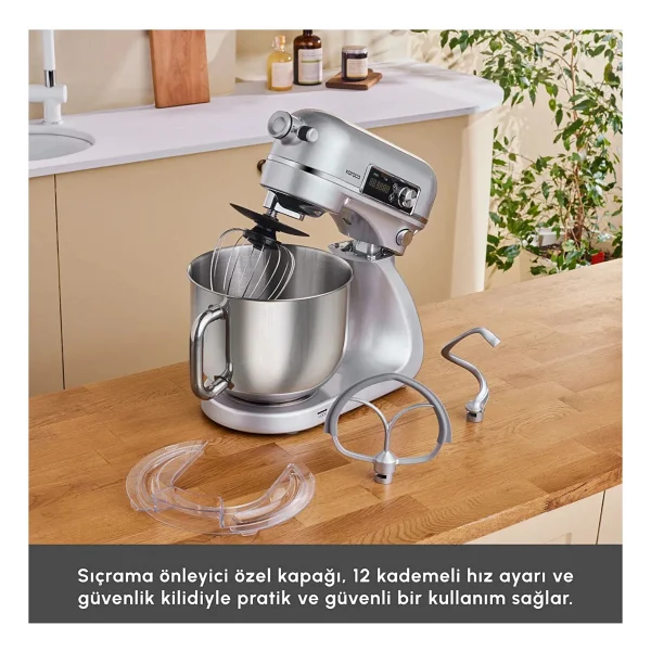 Karaca Maestro Artisan Antrasit 800 W 6 lt Stand Mikser - Görsel 5