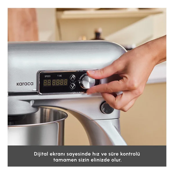 Karaca Maestro Artisan Antrasit 800 W 6 lt Stand Mikser - Görsel 6