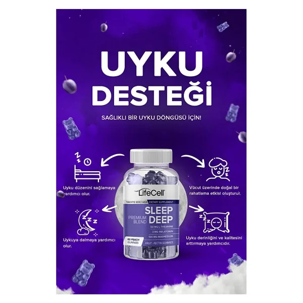 Lifecell Sleep Deep 60 Gummies - Görsel 3