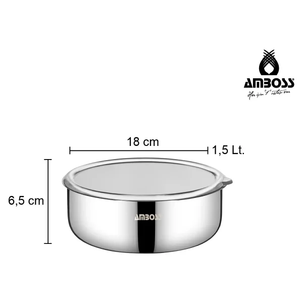 Amboss Prime 6 Parça Çelik Saklama Kabı - Görsel 6
