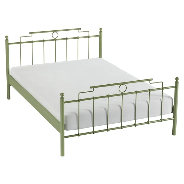 Unimet Hatkus Metal Karyola - Yeşil - Konik Geçme - Konfor Destekli Latalı - 140X190/140X200/150X200/160X200 - Görsel 5