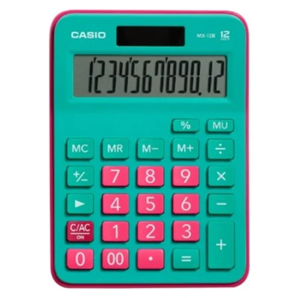 Casio MX-12B-GNRD Yeşil-Pembe 12 Haneli Masaüstü Hesap Makinesi - Görsel 7