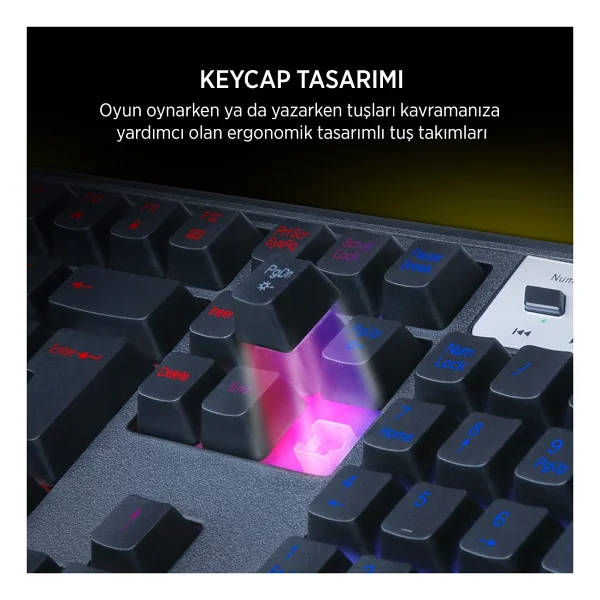 James Donkey JDK104 Membrane Switch Kablolu Oyuncu Klavyesi - Görsel 2