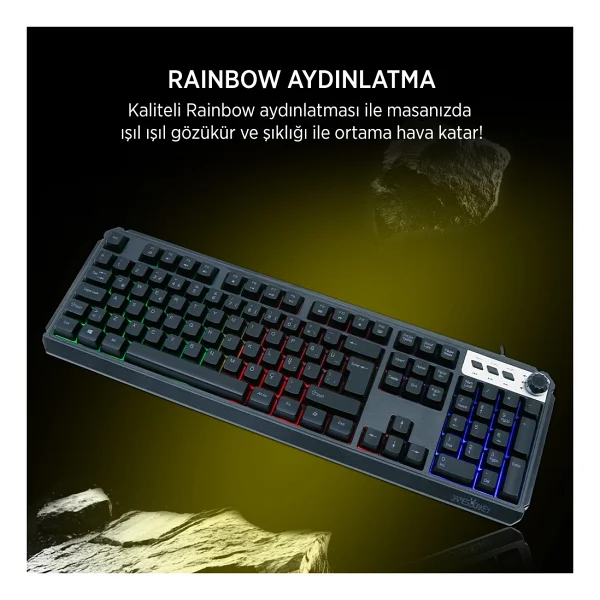James Donkey JDK104 Membrane Switch Kablolu Oyuncu Klavyesi - Görsel 4