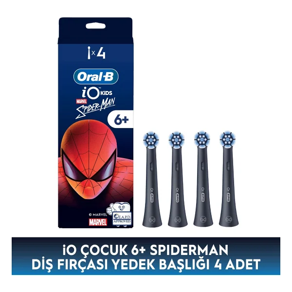 Oral-B iO Marvel Spiderman 4'lü Çocuk Diş Fırçası Başlığı - Görsel 3