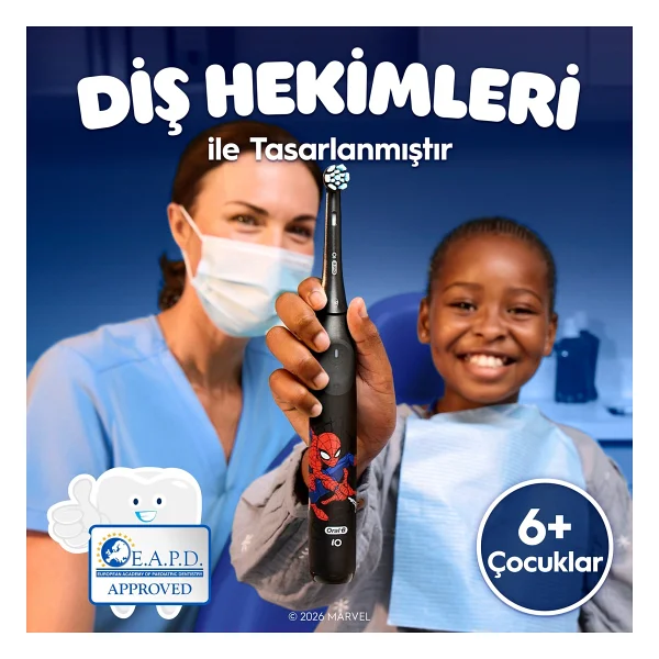 Oral-B iO Marvel Spiderman 4'lü Çocuk Diş Fırçası Başlığı - Görsel 6