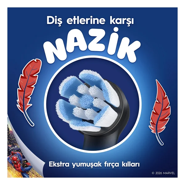 Oral-B iO Marvel Spiderman 4'lü Çocuk Diş Fırçası Başlığı - Görsel 7