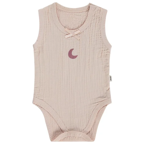 Civil Baby Hilal Baskılı 1-36 Ay Çıtçıtlı Badi - Pembe 3-6 Ay - Görsel 3