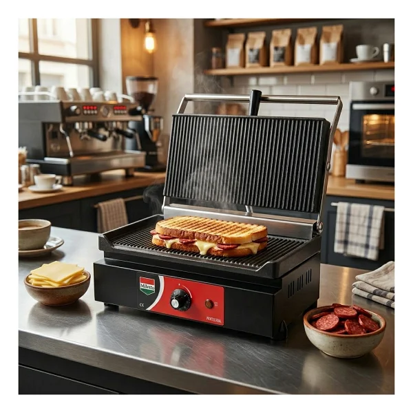 Miletto 20 Dilim Elektrikli Profesyonel Döküm Tost Makinesi Siyah - M20DS - Görsel 3