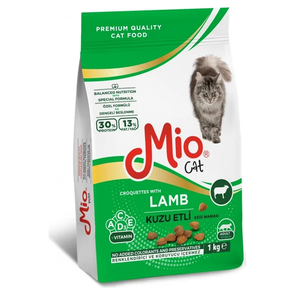 Mio Kuzu Etli 1 kg Yetişkin Kedi Maması - Görsel 3