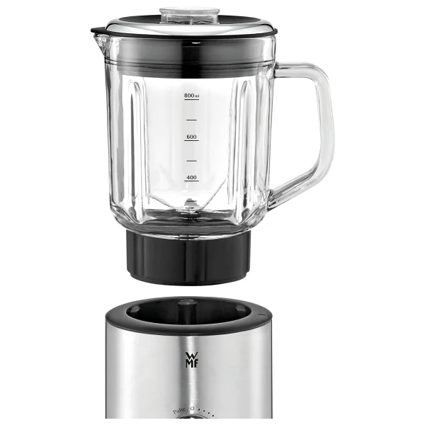 Wmf Küchenminis Kompaktmixer 400W Perfect Cut Teknolojili 0.8l Cam Hazneli 6 Bıçaklı Cromargan Paslanmaz Çelik Blender - Gri - Görsel 3