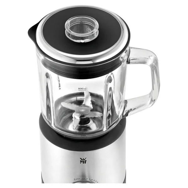 Wmf Küchenminis Kompaktmixer 400W Perfect Cut Teknolojili 0.8l Cam Hazneli 6 Bıçaklı Cromargan Paslanmaz Çelik Blender - Gri - Görsel 6