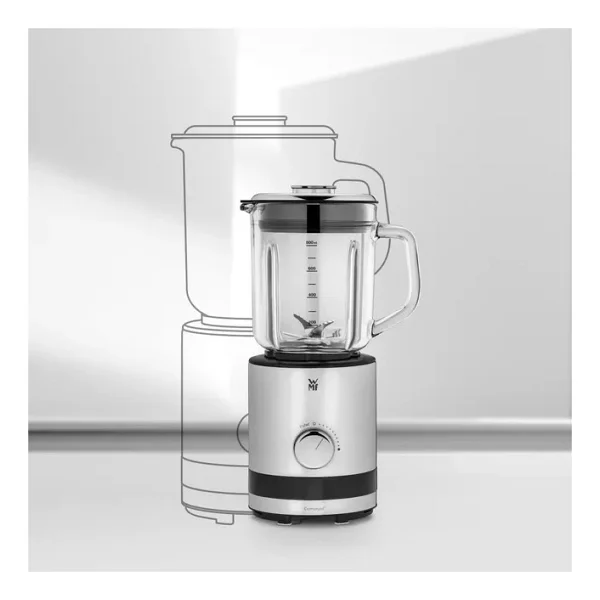 Wmf Küchenminis Kompaktmixer 400W Perfect Cut Teknolojili 0.8l Cam Hazneli 6 Bıçaklı Cromargan Paslanmaz Çelik Blender - Gri - Görsel 9