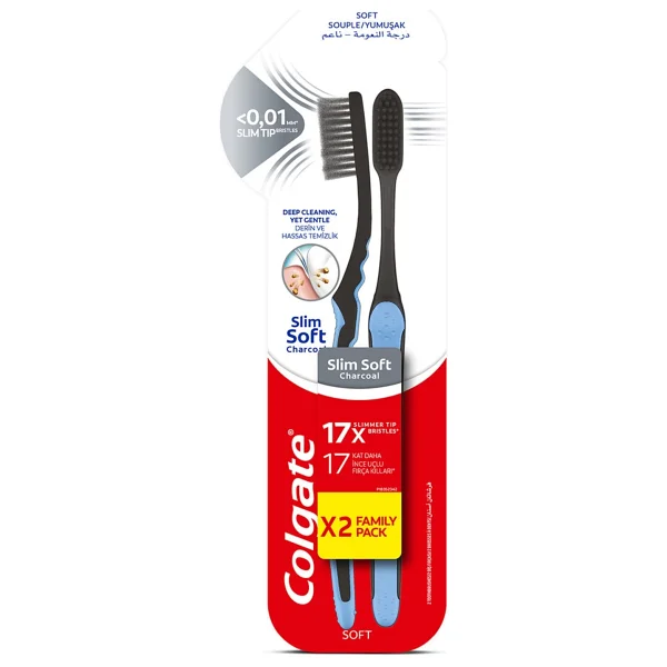 Colgate Mikro İnce Siyah 2'li Diş Fırçası - Görsel 3