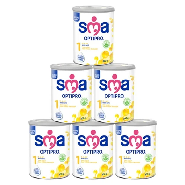 SMA Optipro 1 Probiyotik Bebek Sütü 800 gr 6 Adet - Görsel 9