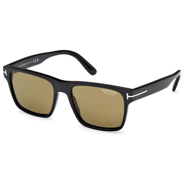 Tom Ford Calder FT1205 01H Shiny Black-Brown Polarize Erkek Güneş Gözlüğü - Görsel 6