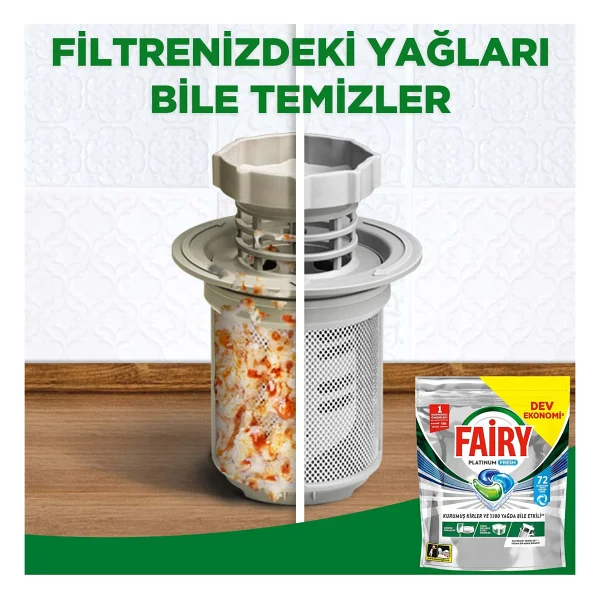 Fairy Platinum Fresh Bulaşık Makinesi Tableti 72'li - Görsel 5