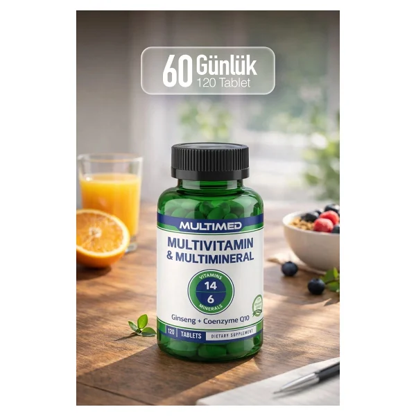 Multimed Multivitamin + Multimineral 120 Tablet - Görsel 4