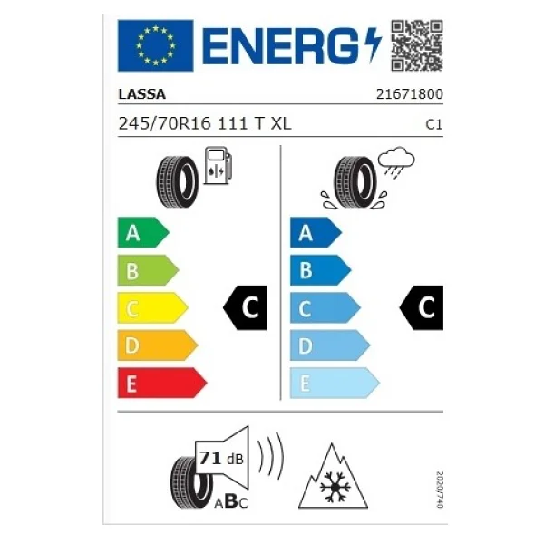 Lassa Competus A/T3 245/70 R16 111T XL Yaz Lastiği - 2026 - Görsel 2