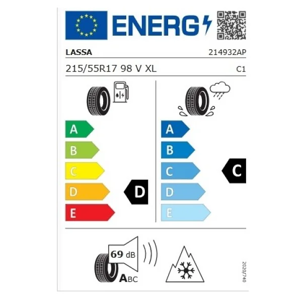 Lassa Snoways 4 215/55 R17 98V XL Kış Lastiği - 2026 - Görsel 2