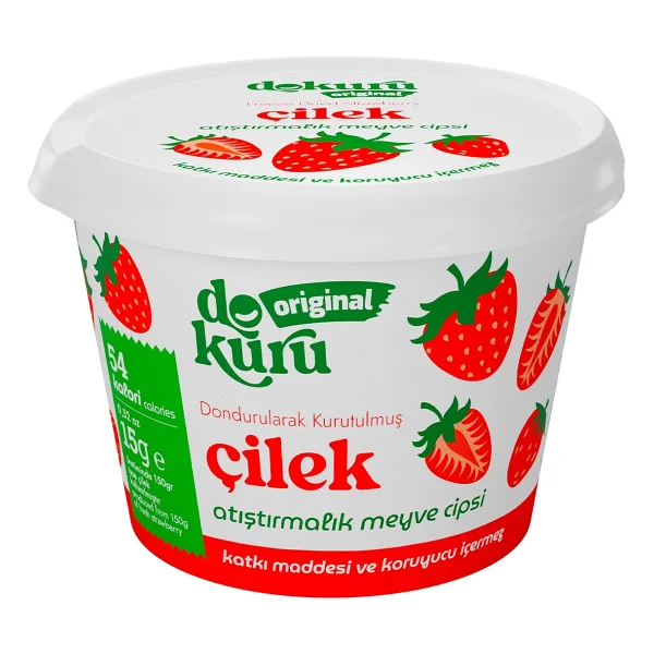 Dokuru Original Çilek Atıştırmalık Meyve Cipsi - Görsel 6