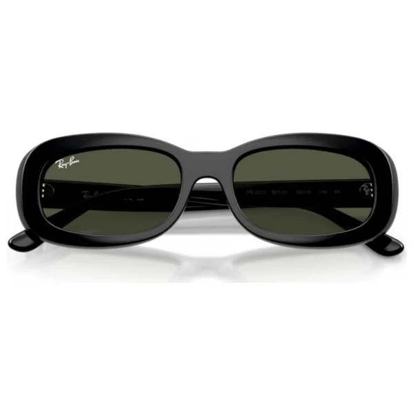 Ray-Ban 2221 901/31 Black-Green Kadın Güneş Gözlüğü - Görsel 7