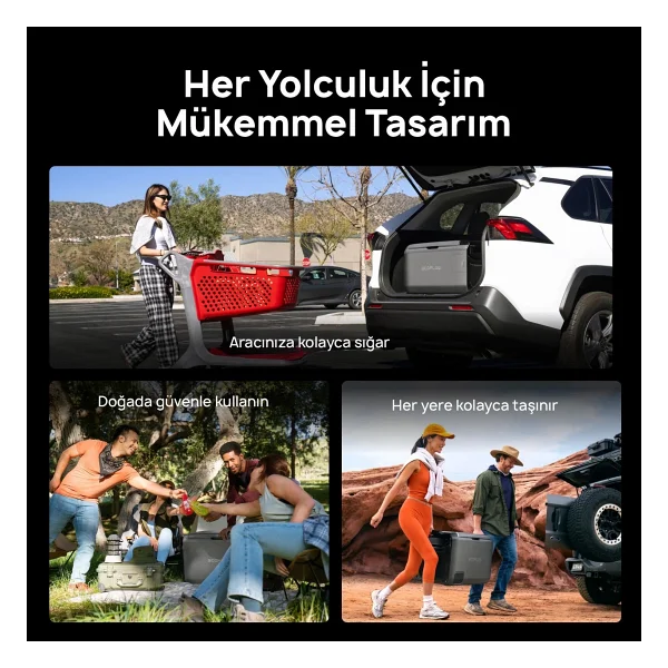 EcoFlow Glacier Classic 12-24 V 45 lt Taşınabilir Araç Buzdolabı - Görsel 8