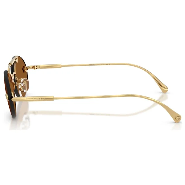 Versace VE2295 100273 Gold-Dark Brown Kadın Güneş Gözlüğü - Görsel 2