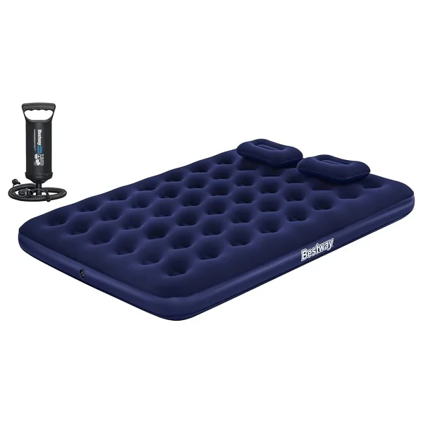 intex Çift Kişilik Şişme Yatak Seti 152x203 cm Kadife Yüzeyli 0,52 mm Vinyl Malzemeden Üretilmiştir - Görsel 4