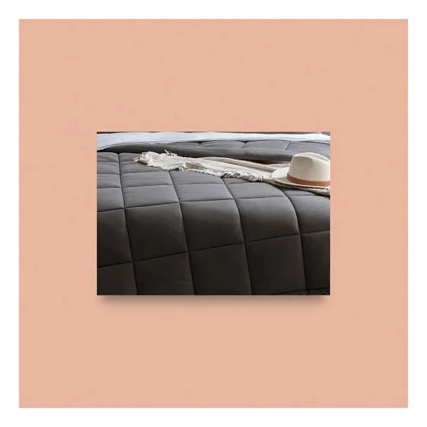 Madame Coco Bobigny Antrasit Pamuklu Supersoft Çift Kişilik Comfort Set - Görsel 8