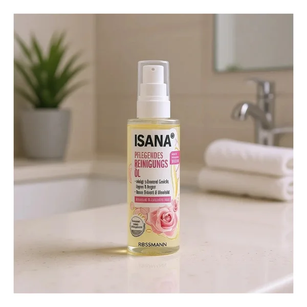 Isana Kuru ve Hassas Ciltler için 100 ml Yüz Temizleme Yağı - Görsel 3