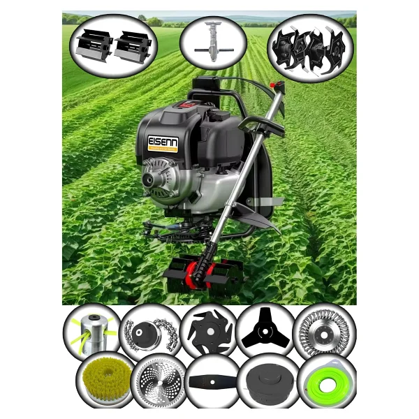 Eisenn Alman Black Eıs Rtx14 Pro Sırt Tırpan+ Akrobat Çapalama + Toprak Eşeleme 14 Parça Full Set - Görsel 3