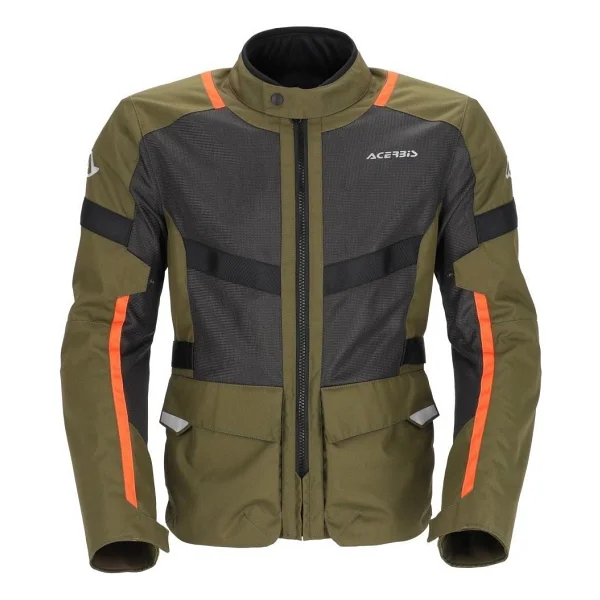 Acerbis Ramsey Vented Long Erkek Haki Yazlık Motosiklet Montu - Görsel 2