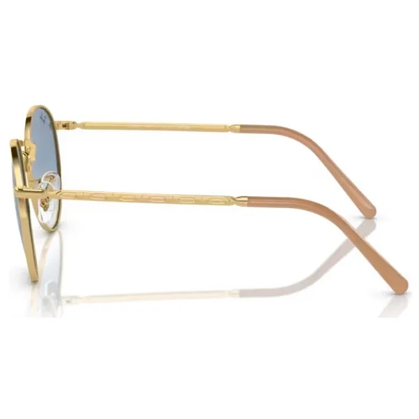 Ray-Ban New Round 3637 001/3F Gold-Blue Güneş Gözlüğü - Görsel 9